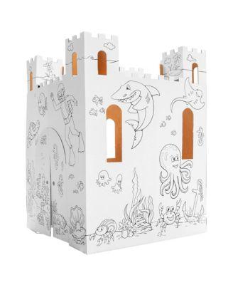 Blank Cardboard Sand Castle Craft Kit by EASY PLAYHOUSE