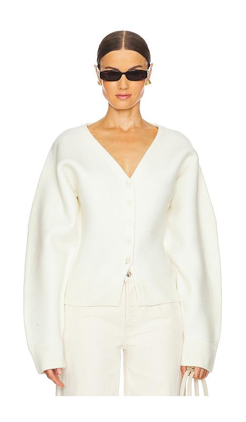 EAVES Arlet Knit Cardigan in Ivory by EAVES