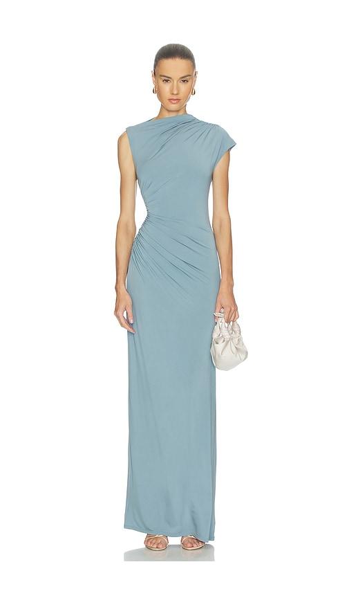 EAVES Auda Gown in Blue by EAVES