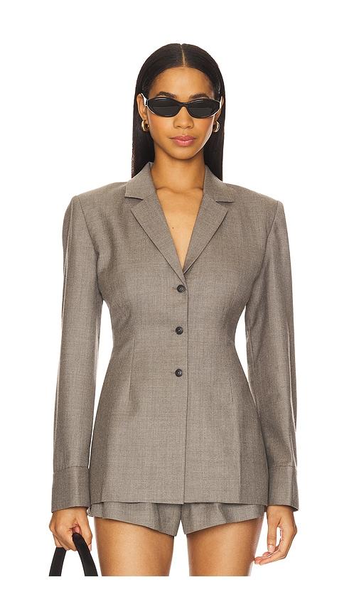 EAVES Auri Overshirt in Grey by EAVES