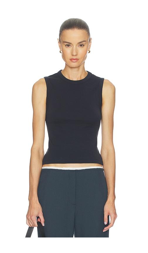 EAVES Bonnie Muscle Tank in Black by EAVES