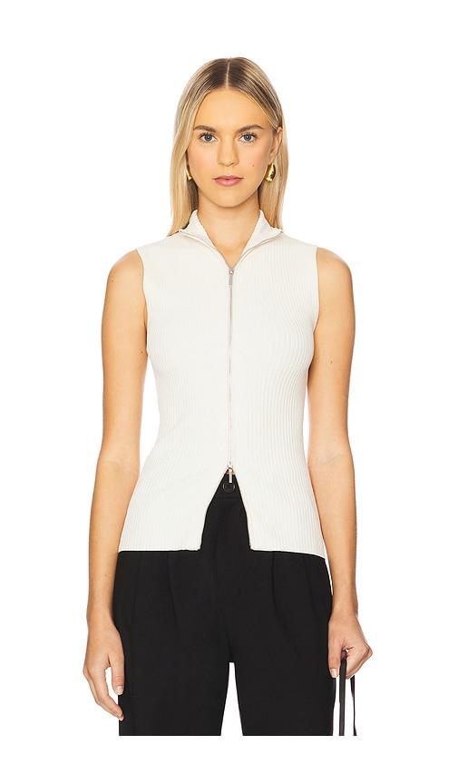 EAVES Carolyn Knit Vest in Ivory by EAVES