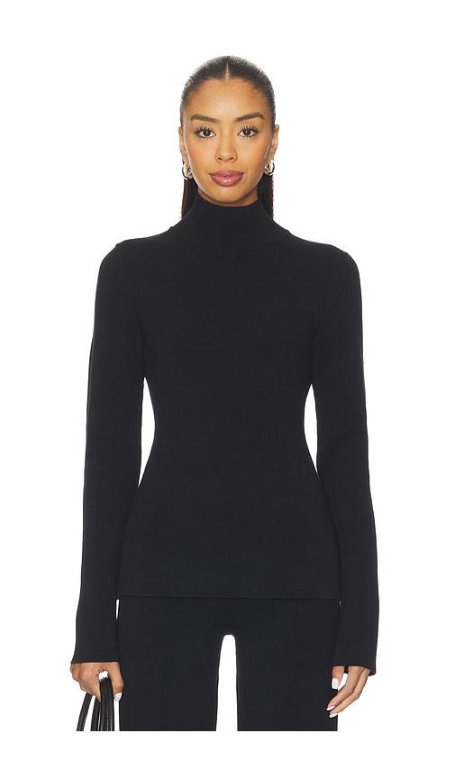 EAVES Clairice Knit Turtleneck in Black by EAVES