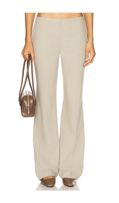 EAVES Colby Low Rise Trouser in Beige by EAVES