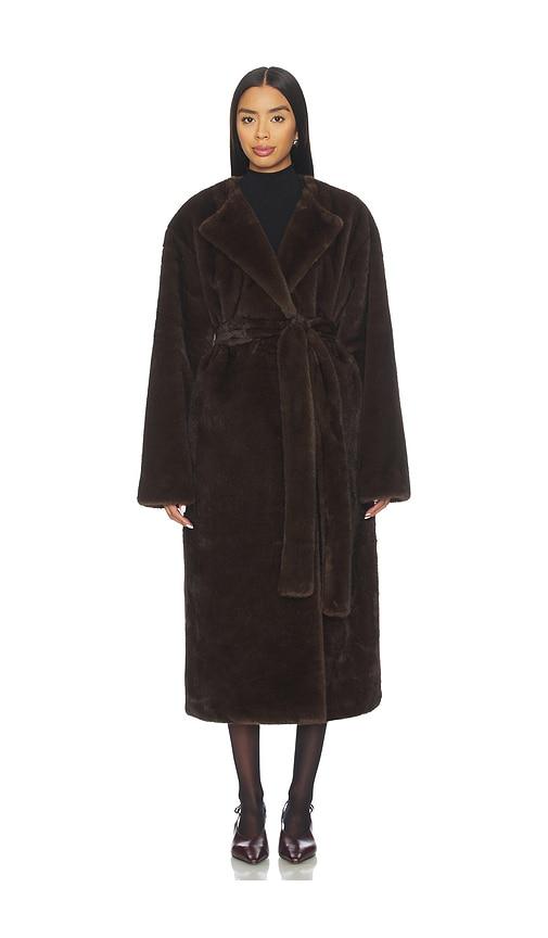 EAVES Dagna Coat in Brown by EAVES