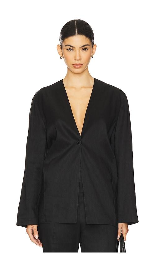 EAVES Iyla Shirt Blazer in Black by EAVES