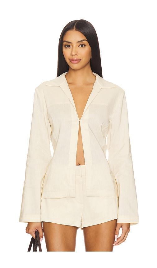 EAVES Iyla Shirt Jacket in Neutral by EAVES
