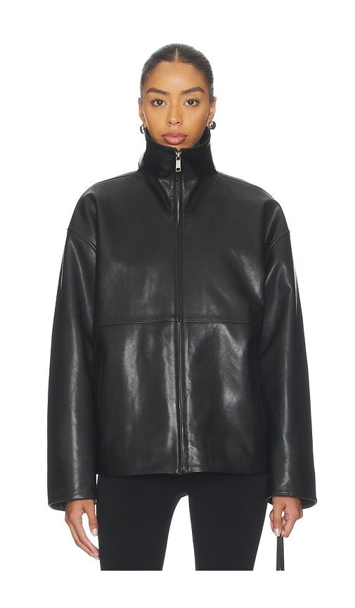 EAVES Jorunn Leather Jacket in Black by EAVES