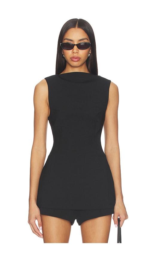 EAVES Judith Top in Black by EAVES