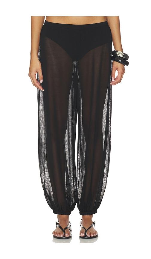 EAVES Kai Knit Balloon Pant in Black by EAVES