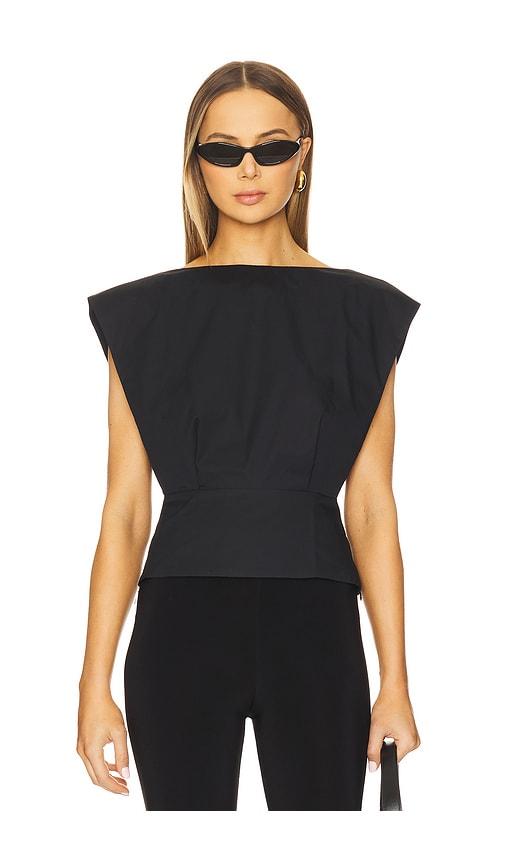 EAVES Lana Top in Black by EAVES
