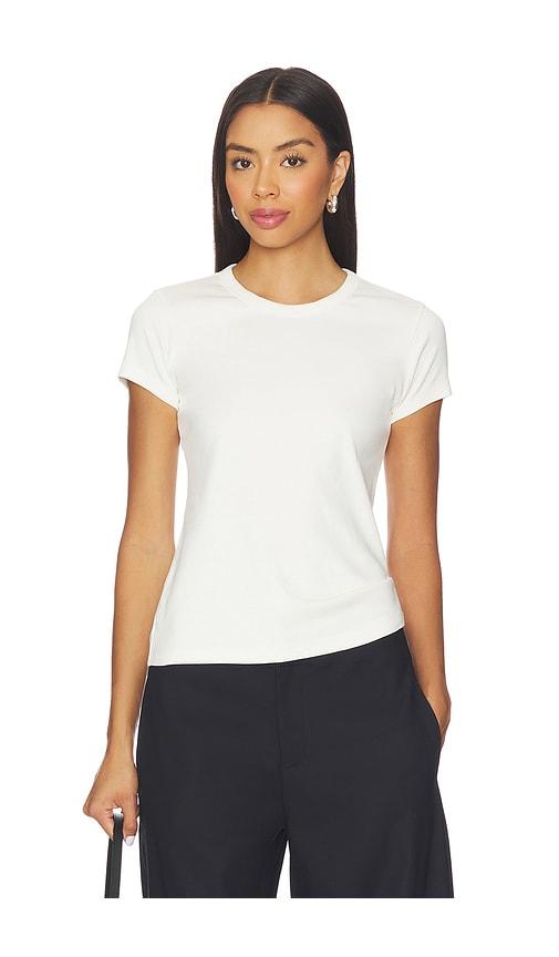 EAVES Lene Baby Tee in White by EAVES
