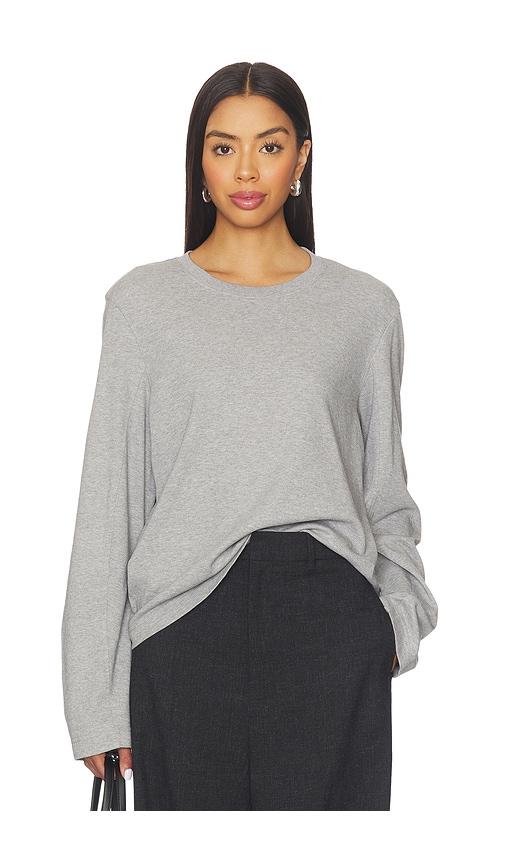 EAVES Lene Easy Long Sleeve Tee in Grey by EAVES