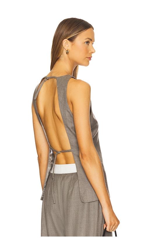 EAVES Myah Top in Grey by EAVES
