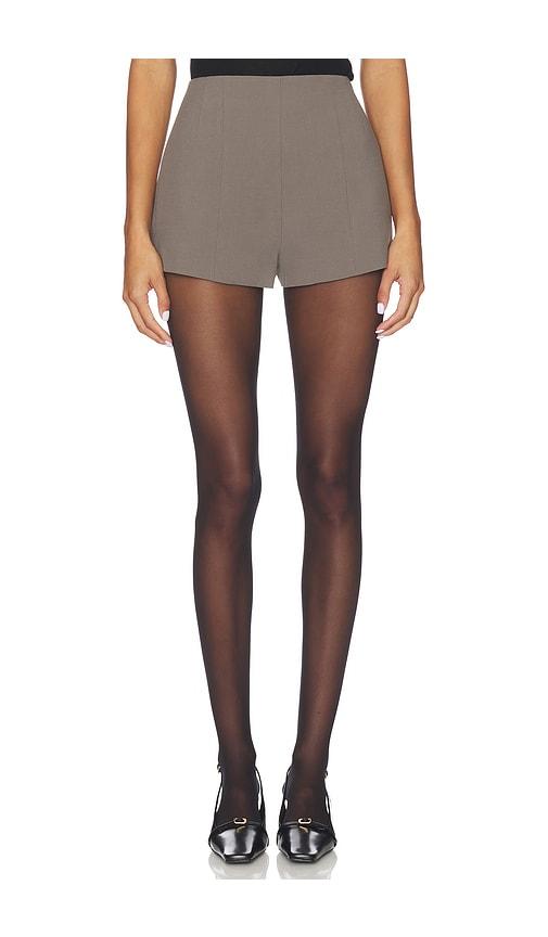EAVES Naftali Mini Short in Dark Grey by EAVES