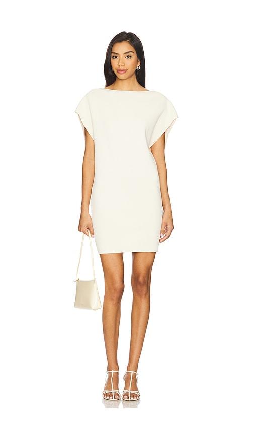 EAVES Rebecca Mini Dress in Cream by EAVES