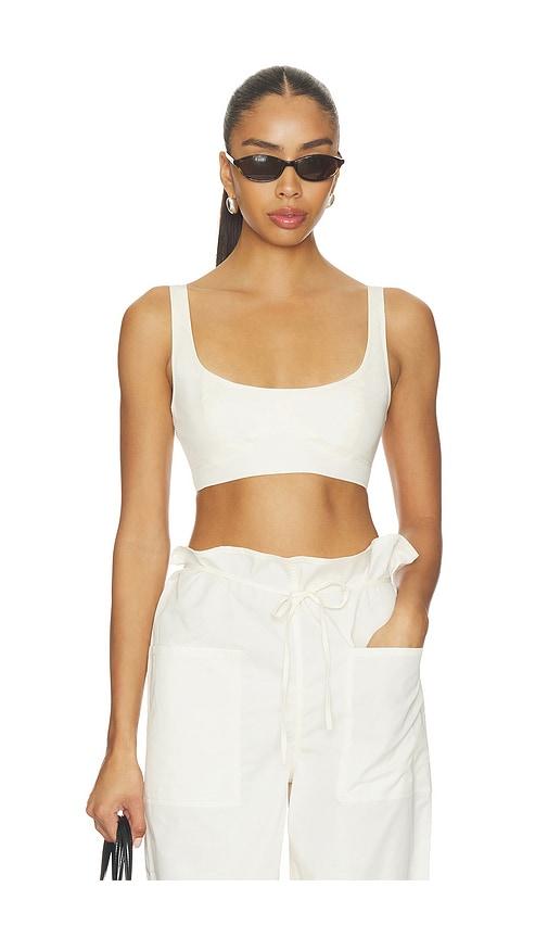 EAVES Syra Bra Top in Ivory by EAVES