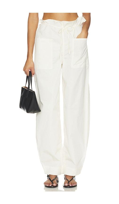 EAVES Syra Pant in Ivory by EAVES