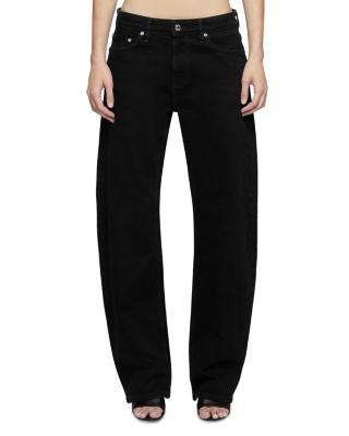 Alida High Rise Loose Bowed Jeans in Noir by EB DENIM
