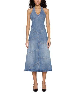 Delphi Pieced Halter Dress by EB DENIM