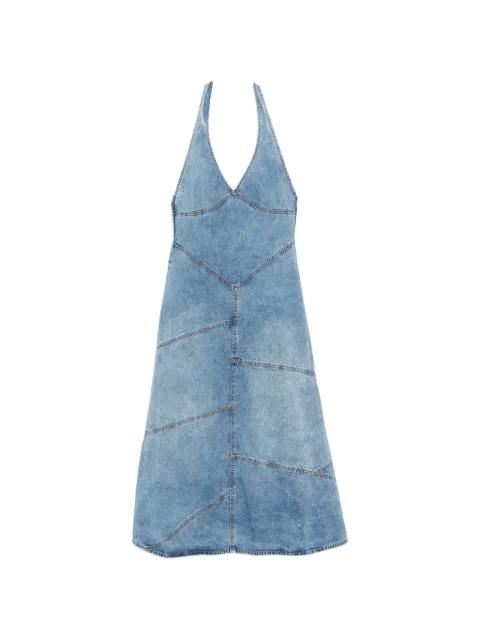Delphi pieced halter midi dress by EB DENIM