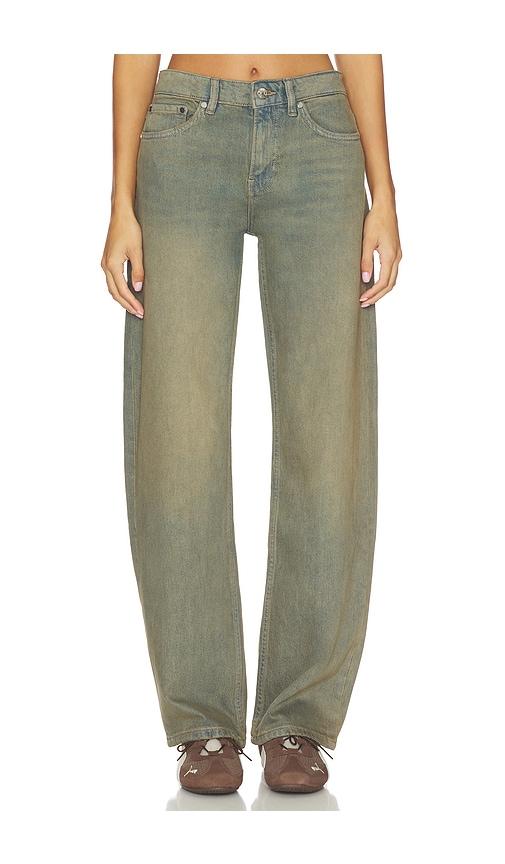 EB Denim Alida Loose Bowed Jean in Blue by EB DENIM