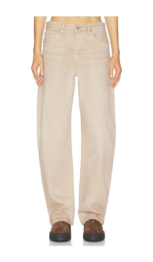 EB Denim Alida Loose Bowed Jeans in Beige by EB DENIM