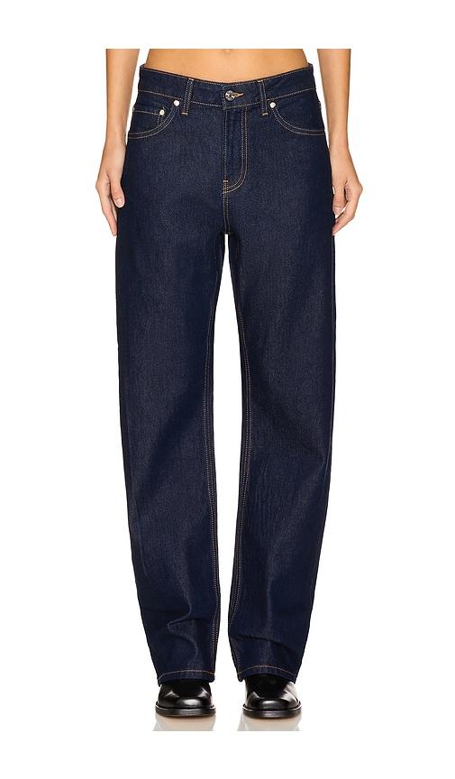 EB Denim Alida Loose Bowed Jeans in Denim-Dark by EB DENIM