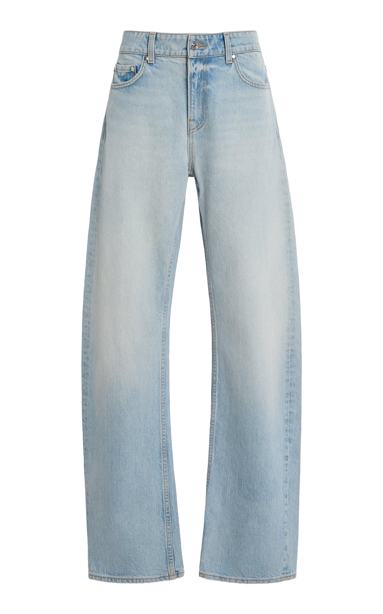 EB Denim Alida Stretch Mid-Rise Bowed Jeans - Moda Operandi by EB DENIM