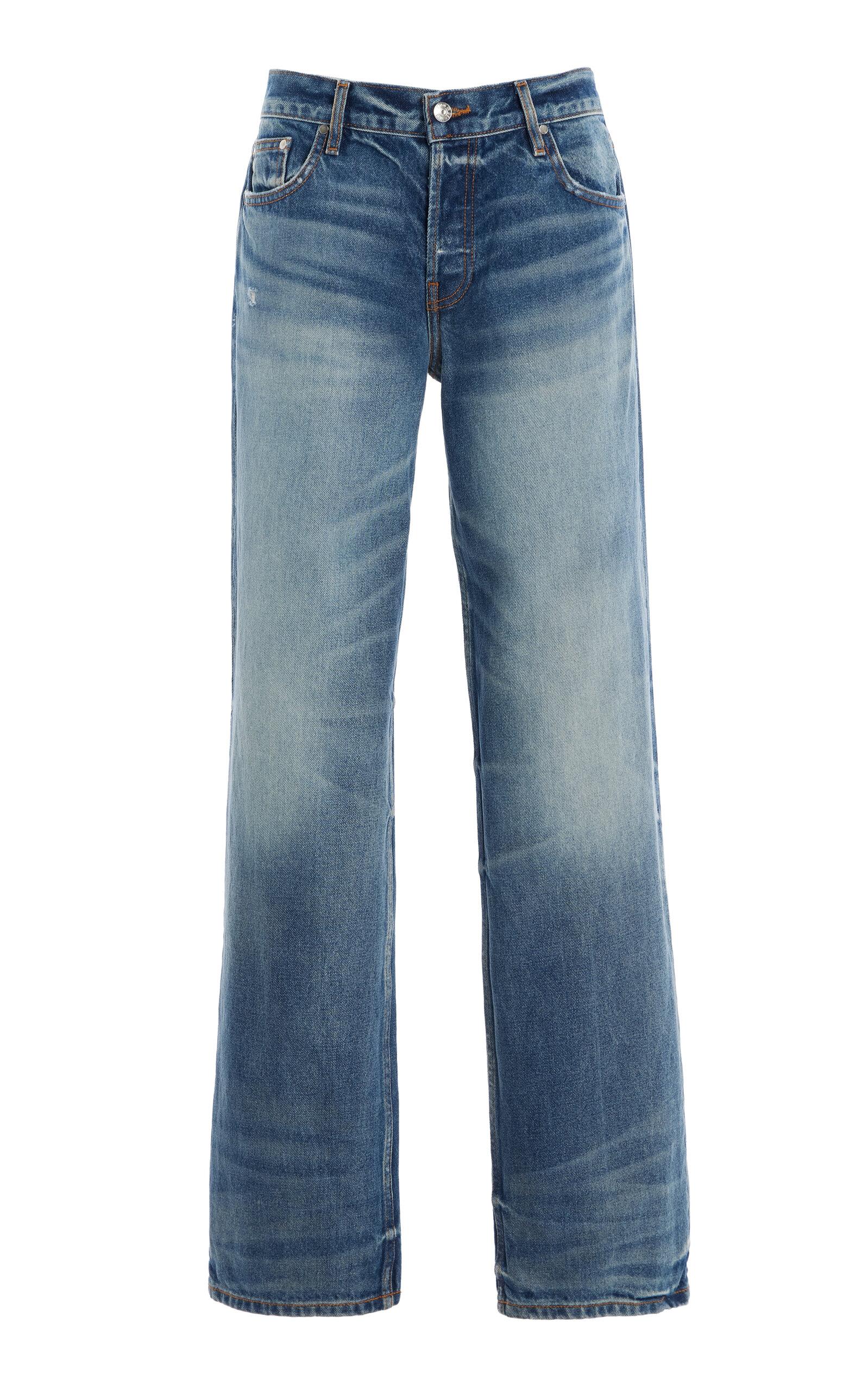 EB Denim Low-Rise Baggy Straight-Leg Jeans - Moda Operandi by EB DENIM