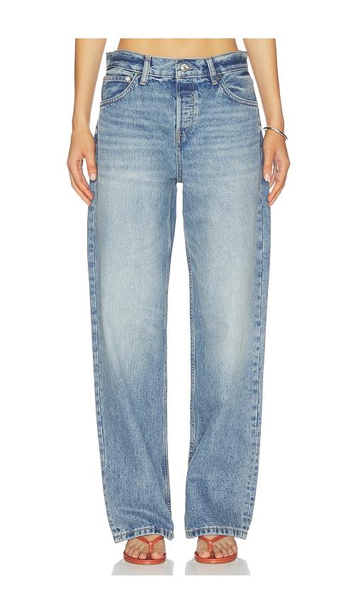 EB Denim Mid Rise Baggy Jeans in Blue by EB DENIM