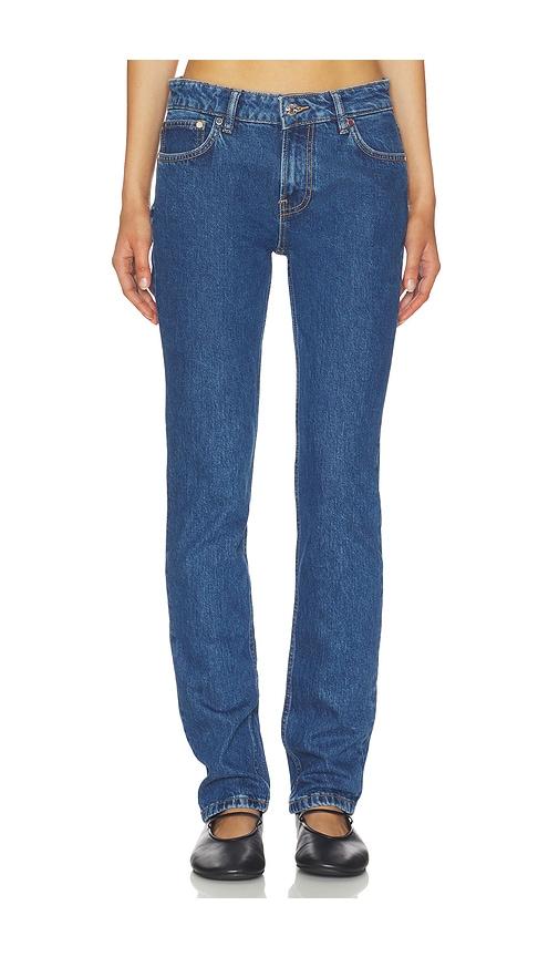 EB Denim Moss Mid Rise Skinny Jeans in Blue by EB DENIM