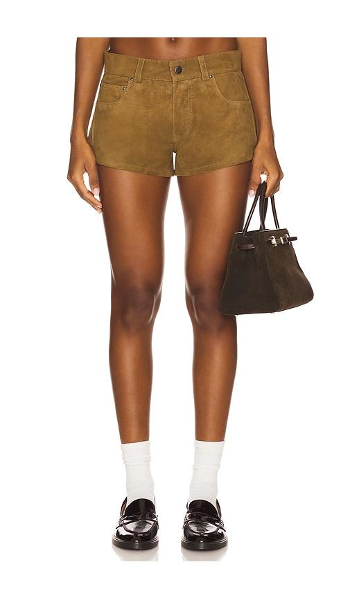 EB Denim Portman Low Rise Short in Taupe by EB DENIM