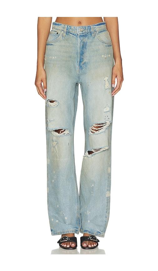 EB Denim Sofia High Rise Relaxed in Blue by EB DENIM