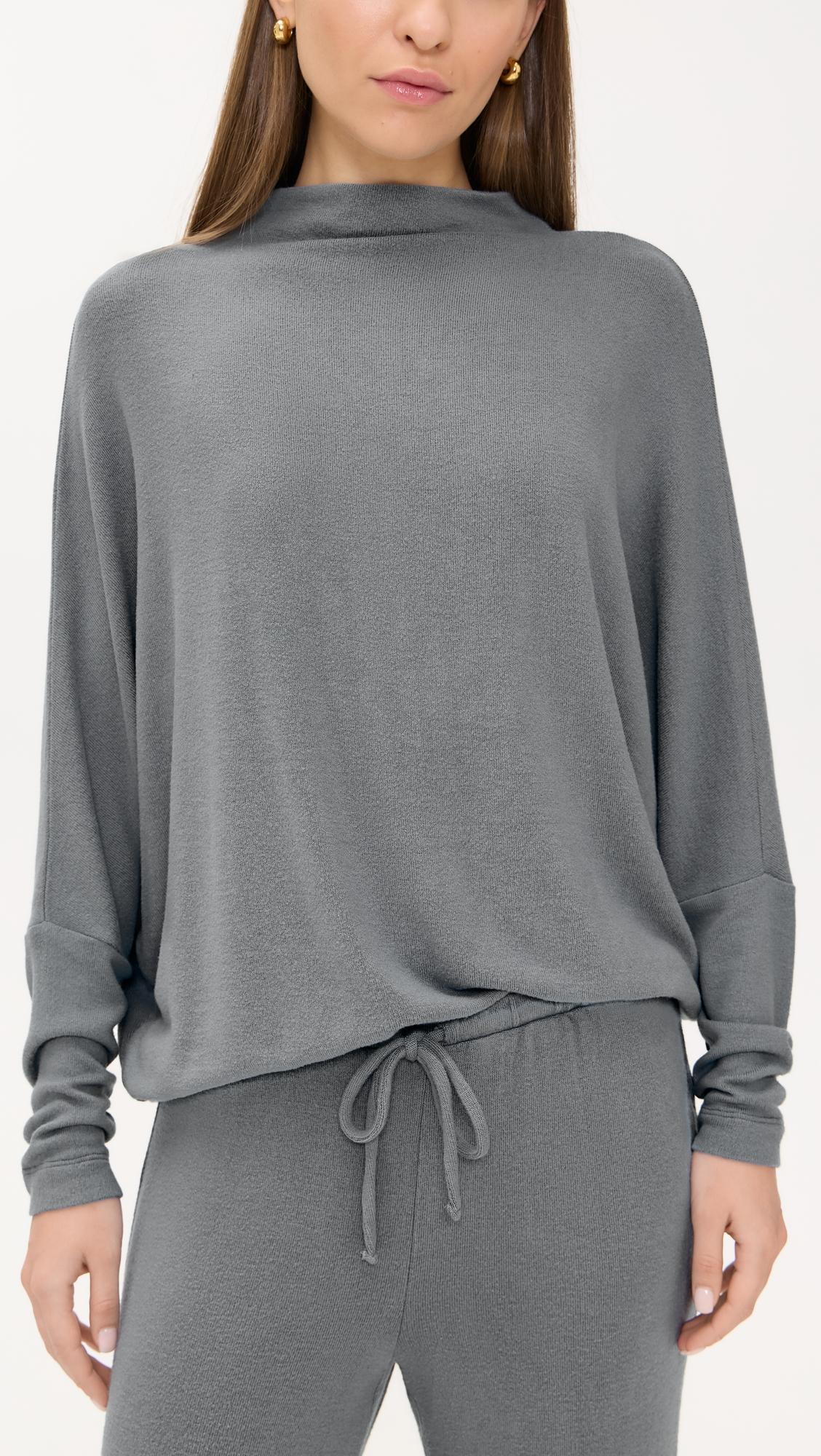 Cozy Time Mock Neck Pullover by EBERJEY