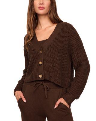 Cropped Cardigan Sweater by EBERJEY