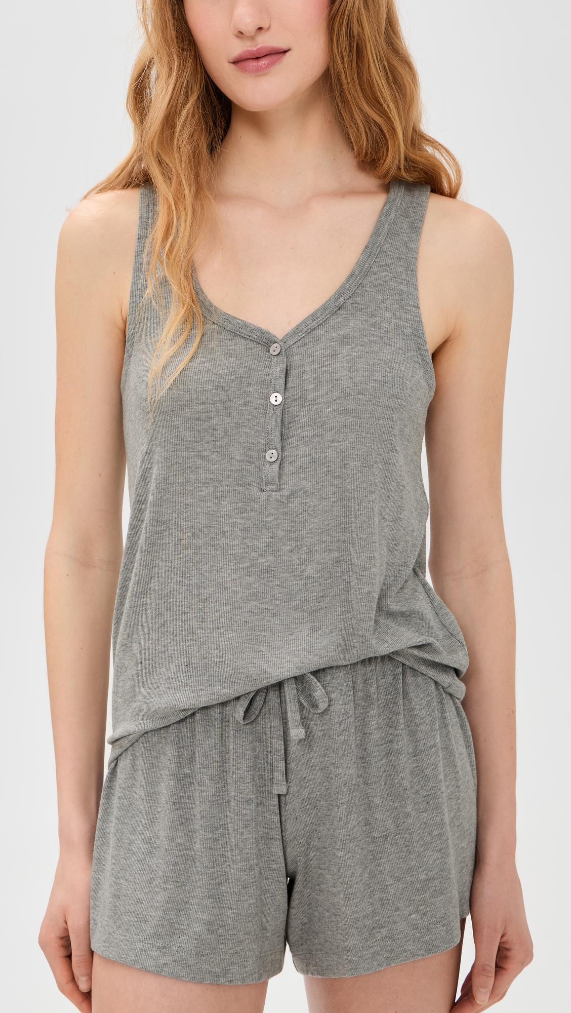 Dream Rib V Neck Tank by EBERJEY