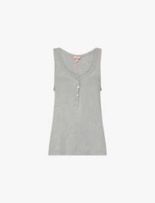 Dream V-Neck Jersey-Rib Tank Top by EBERJEY