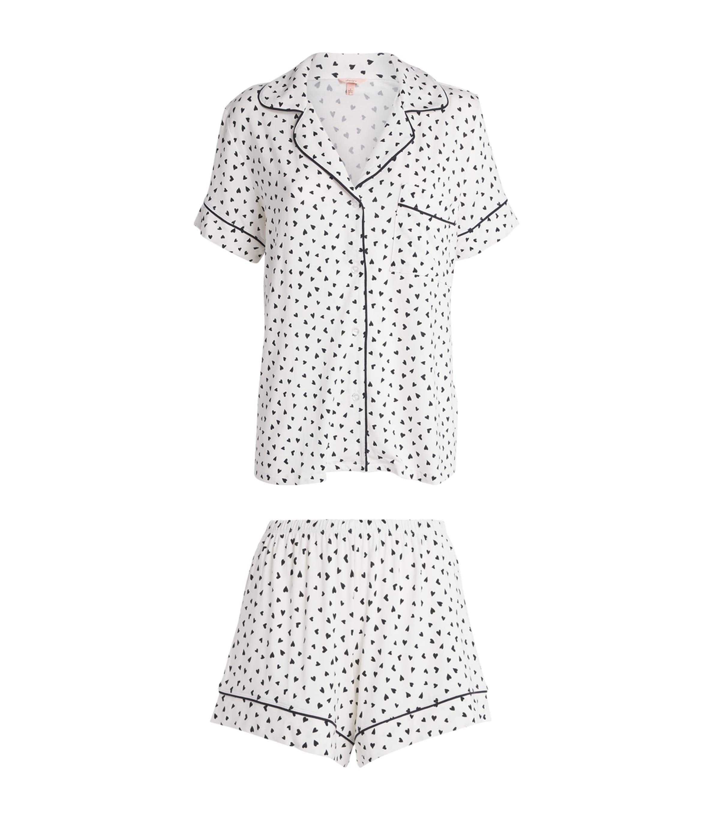 Eberjey Valentines Day Heart Gisele Short Pyjama Set by EBERJEY