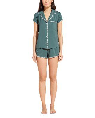 Frida Whipstitch Short Pajama Set by EBERJEY