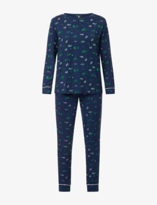 Gisele Graphic-Print Modal-Jersey Pyjamas by EBERJEY