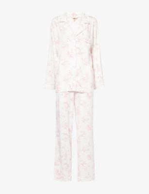 Gisele Long-Sleeve Modal-Jersey Pyjama Set by EBERJEY