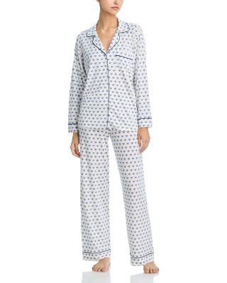 Gisele Printed Long Pajama Set in Hannukah Glow by EBERJEY