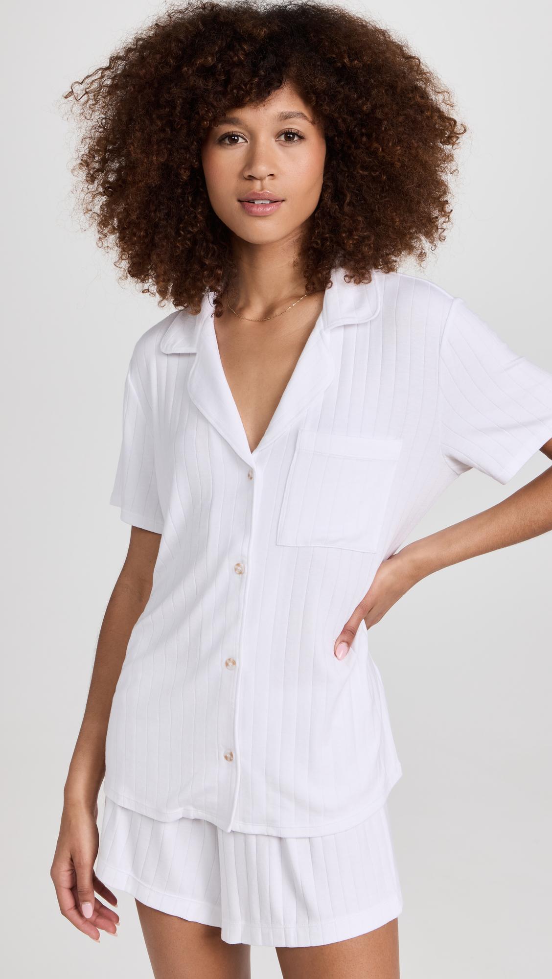 Gisele Rib Relaxed Short Pajama Set by EBERJEY