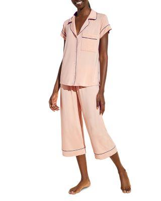 Gisele Short Sleeve Crop Pajama Set by EBERJEY