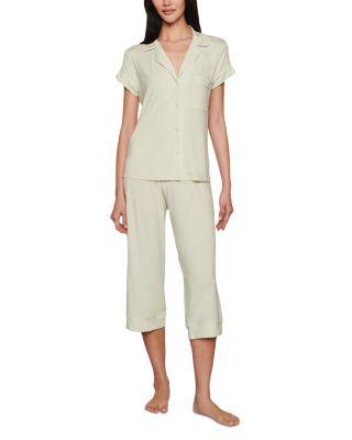 Gisele Short Sleeve Crop Pajama Set by EBERJEY