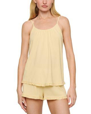 Gisele Tencel™ Modal Stretch Ruffle Cami & Shortie Shorts Set by EBERJEY