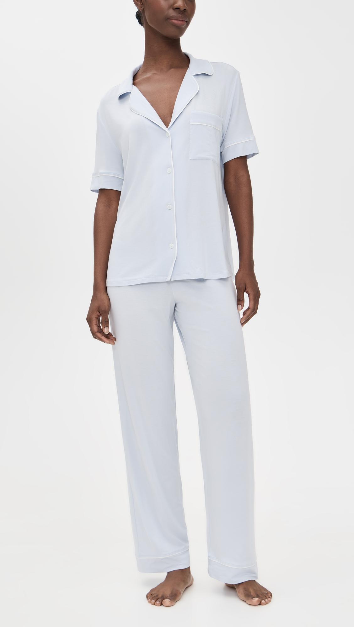 Gisele The Short Sleeve Long Pajama Set by EBERJEY