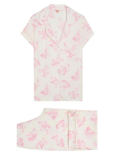 Gisele floral-print jersey pyjama set by EBERJEY