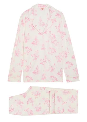 Gisele floral-print jersey pyjama set by EBERJEY